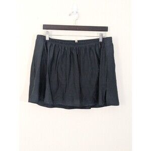Swimsuits for All Skirt with Built in Briefs Womens Size 18 Black